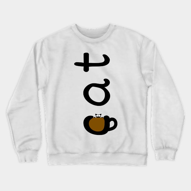 cat and coffee Crewneck Sweatshirt by Amadej